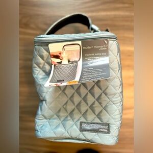 Modern Moments Baby Quilted Blue Insulated Bottle Bag -NWT